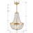 Conway 3 - Light Unique Empire Chandelier with Beaded Accents-1892160648