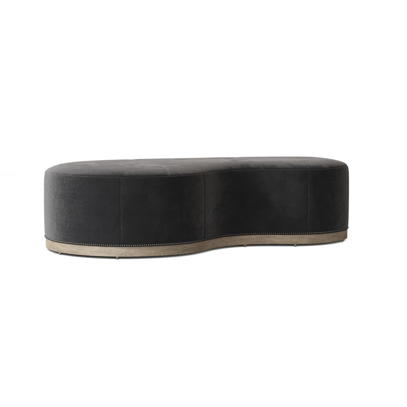 Madeline 61'' Wide Cocktail Ottoman, French Oak, 7608 Cream