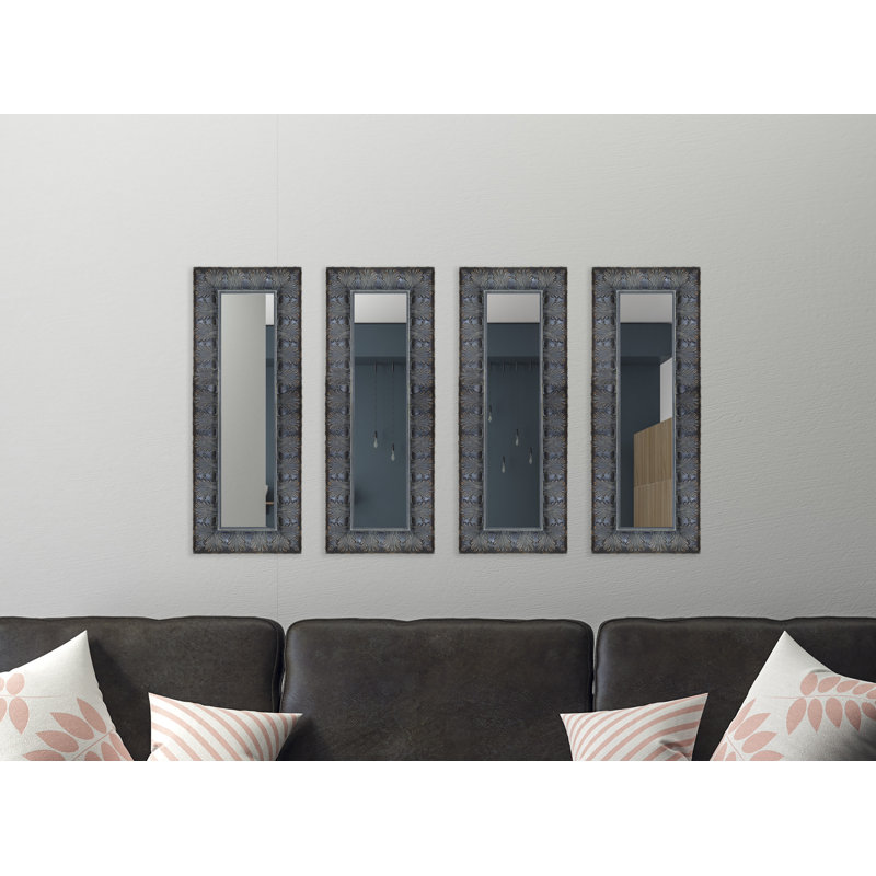 Ensemble de 4 miroirs vénitiens 4 pièces Derrell, H 22,5 po x l 10,5 po