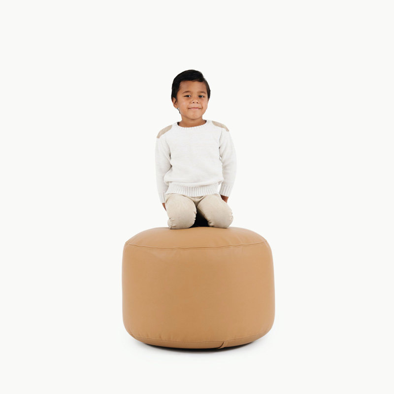 Round Pouf, Camel 