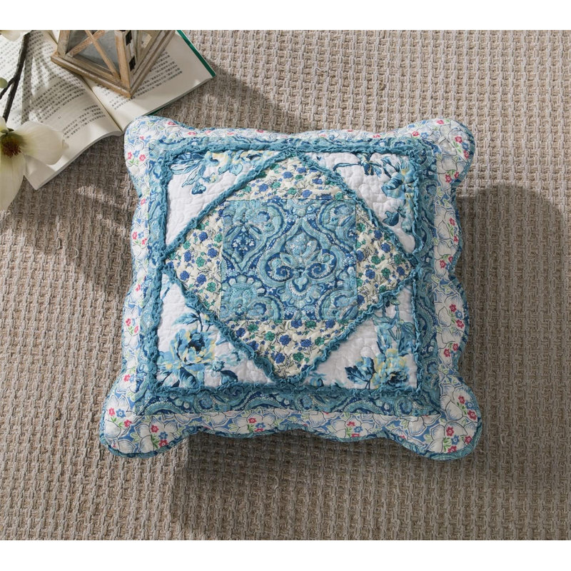 Taie décorative en coton Floral