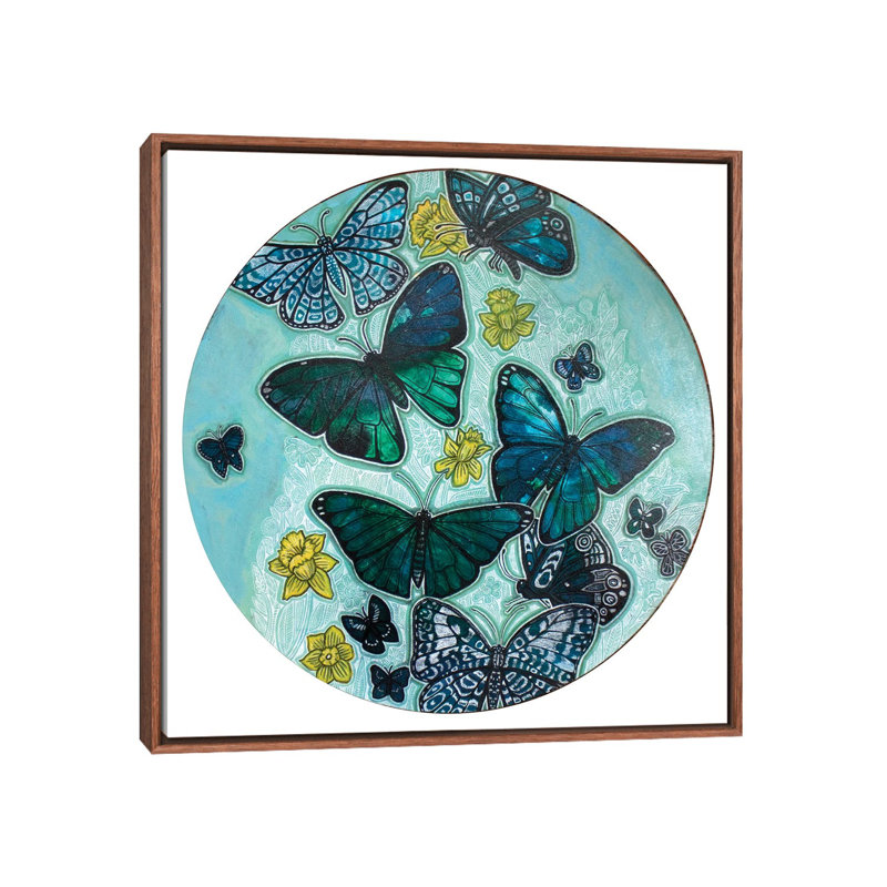 Hope Springs by Lynnette Shelley - Painting on Canvas, Brown Floater Frame, 66.04 cm H x 66.04 cm W