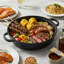 Living And Home Cast Iron Round Braiser with Lid-115615741-115615749