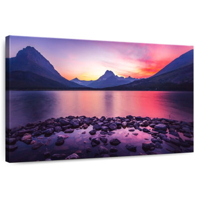 Alvord Glacier National Park Sunset