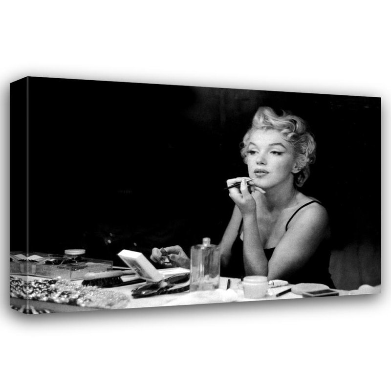 Marilyn Monroe, dans les coulisses, H 32 po x l 48 po