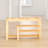 10 Pair Solid Wood Shoe Rack