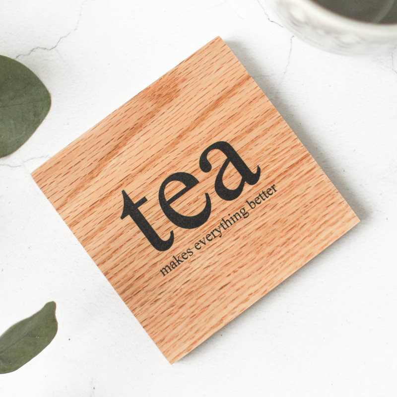 Wood Round 1 Piece Coaster