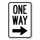 SignMission One Way Sign (Right Arrow)/23521 | Wayfair