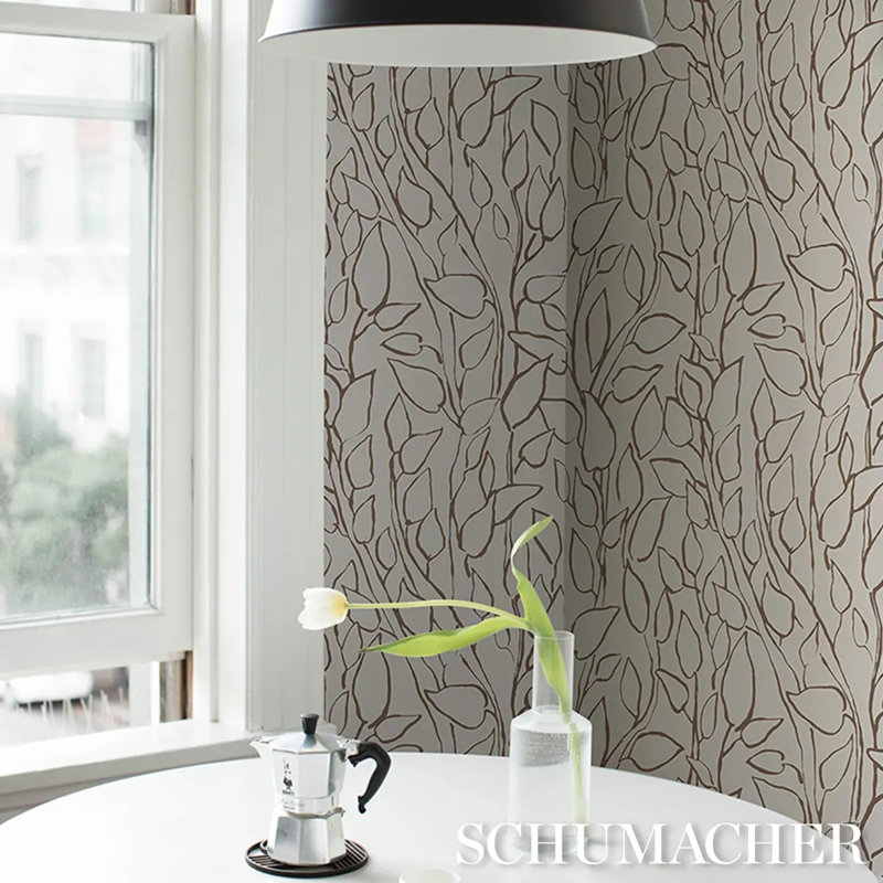Solandra Vine Wallpaper, Brown