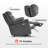 Small Dual Motor Power Recliner Lift Chair with Massage and Dual Heating, Adjustable Headrest, Extended Footrest, Fabric Upholstered-503550917