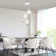 Stacyann 3 - Light Dimmable Round Crystal Chandelier with Crystal Lampshade, Dining Room Light Fixture Over Table with Adjustable Height