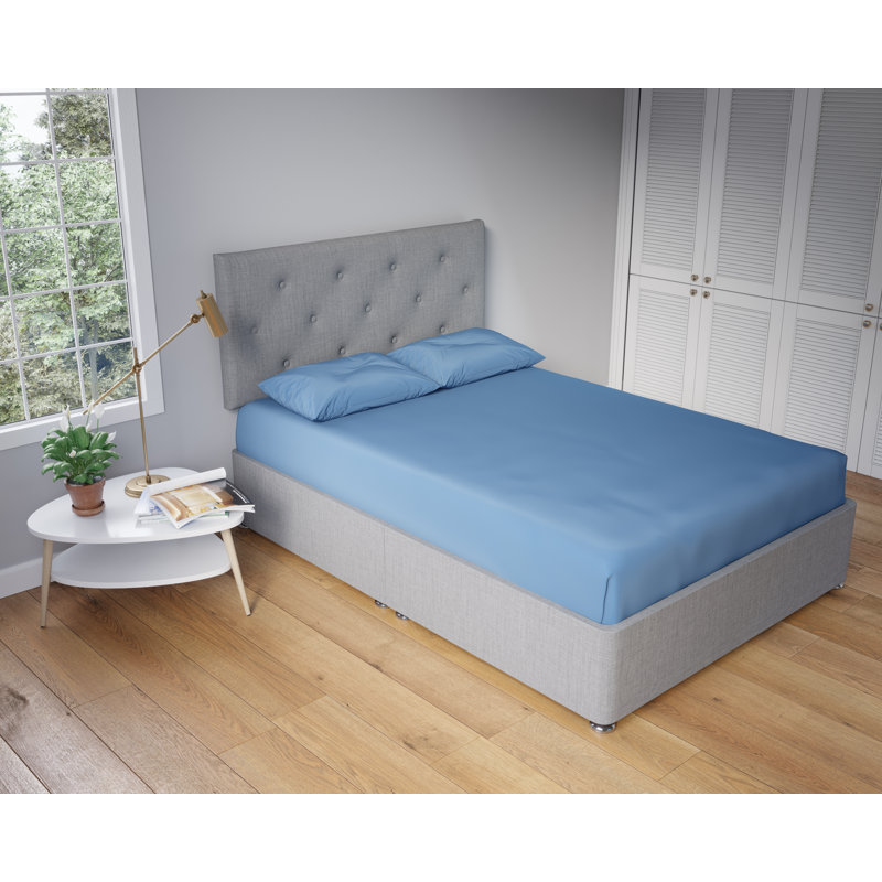 Polycotton Housewife Pillowcase Pair Soft Touch, Sky Blue