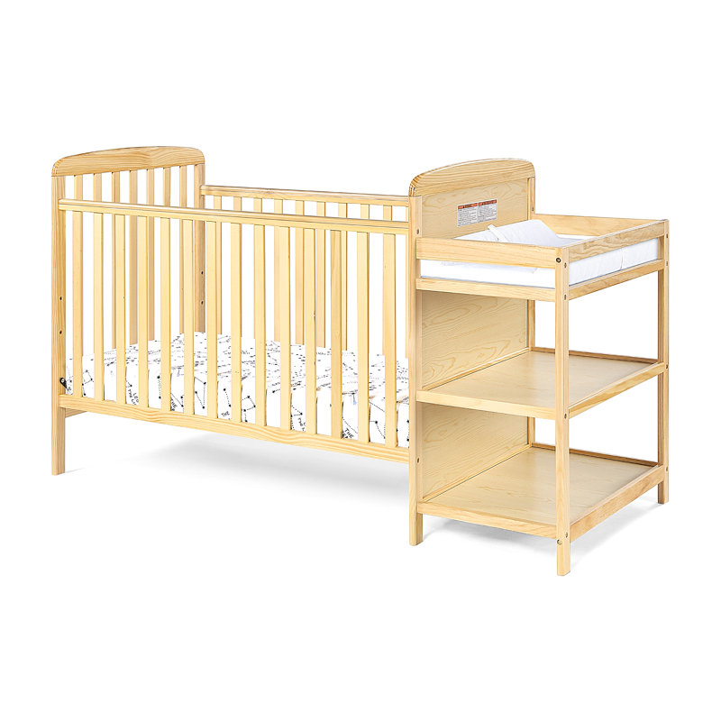 Ensemble pour lit de bébé et table à langer, Brun