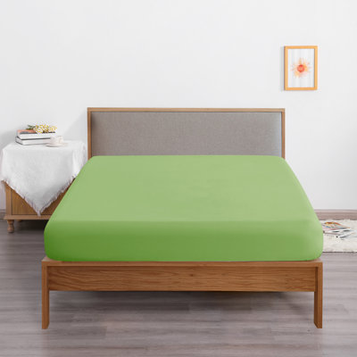 Fitted Bed Sheet Only, 1800 Brushed Microfiber Deep Pocket Fitted Sheet - NTBAY