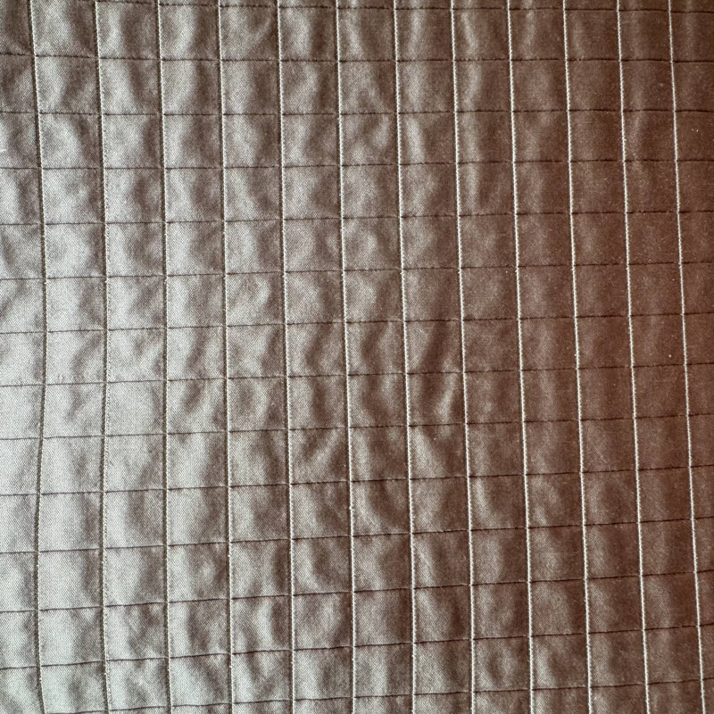 Studio Fabric | Solid Small Square Silk Fabric | Drapery & Curtain Fabric-Tagged, Champagne