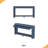 59.8'' Modern Oak Veneer Console Table With 3 Drawers,Farmhouse Entryway Table With Shelf,Wood Sofa Table With Semi-Circular Design-1647599292