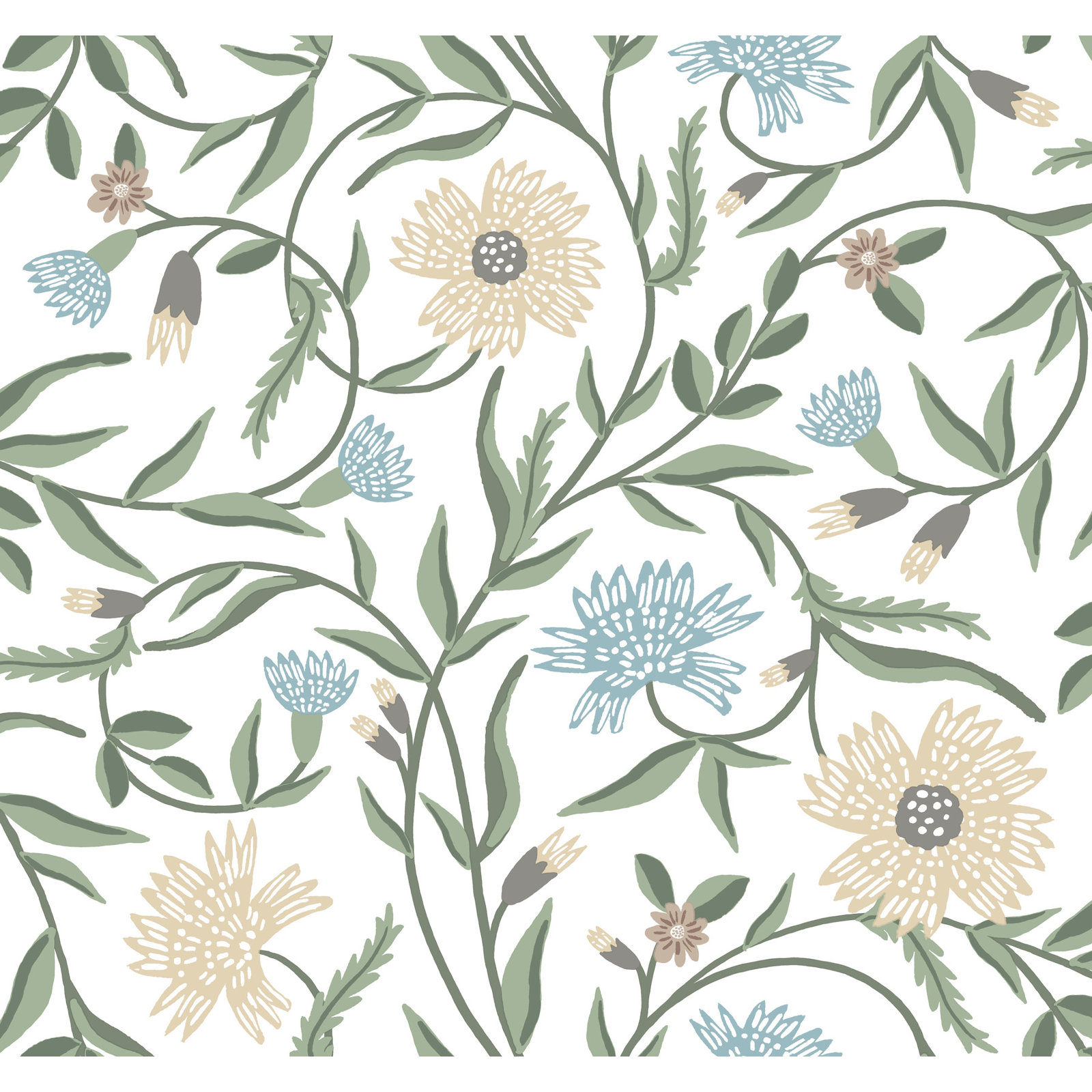 Aster Wallpaper, White