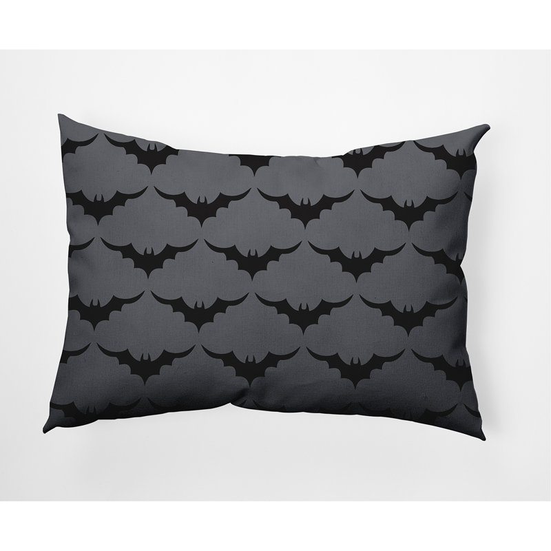 Coussin décoratif Bat Colony, Gris foncé