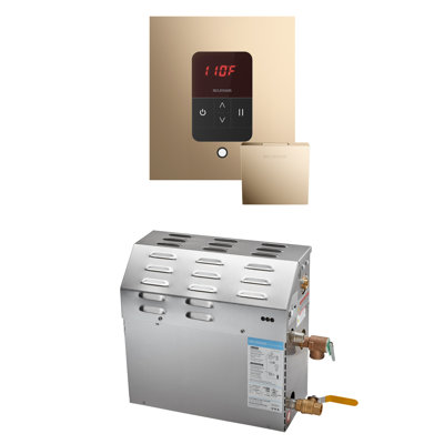 Ms 10 kw (10000 w) steam shower generator package with square itempo control in brilliant 