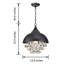 Lustre en cristal noir antique 13,8 po Lamoreaux