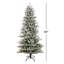 7.5' Lighted Artificial Spruce Christmas Tree