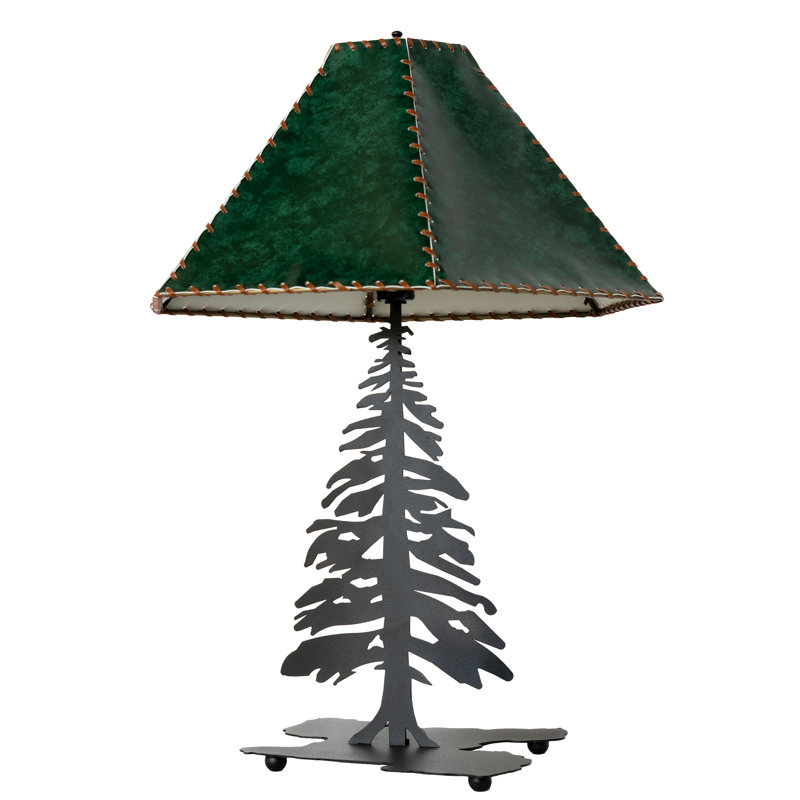 Rustic Lodge Table Lamp, Yes