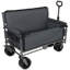 Chariot de chariot pliant convertible 3-en-1 avec banc et rangement - Chariot utilitaire robuste de 500 lb-116829763-116829759