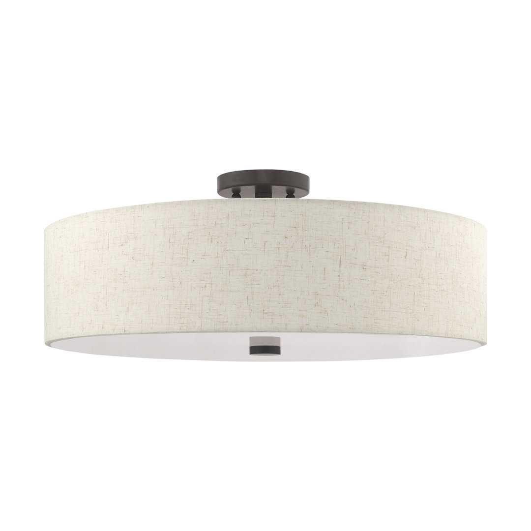 Flaire Fabric Semi Flush Mount Joss & Main Shade 