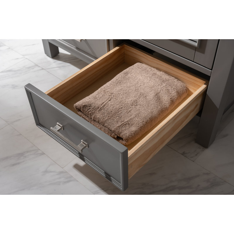 Ensemble de meuble-lavabo simple 36 po, Gris