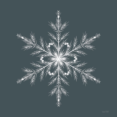 Flocon de neige bleu I
