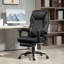 Fauteuil de direction avec repose-pieds, fauteuil de bureau ergonomique grand et haut, fauteuil pivotant inclinable avec dossier haut et hauteur réglable-292004633