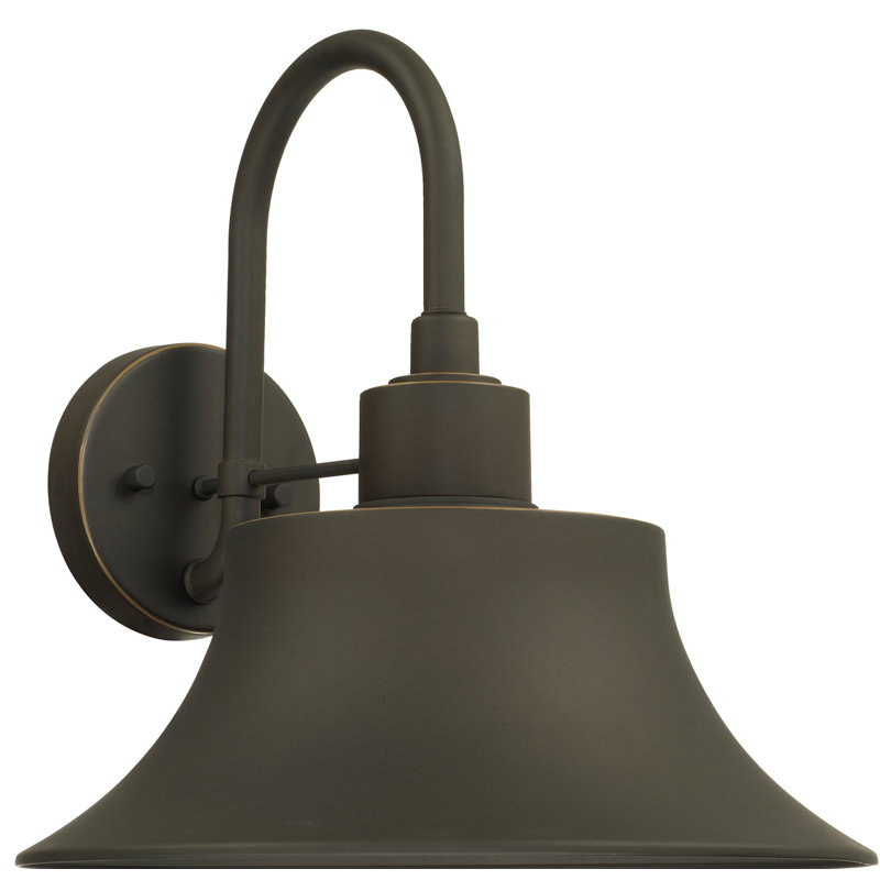 Lanterne murale d'extérieur Brock, H 13,25 po x l 13 po x P 14 po, Bronze huilé
