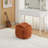 Chenille Fabric Modern Knot Design Ottoman-308907217
