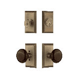Nostalgic Warehouse Studio Entry Set with Porcelain Knob