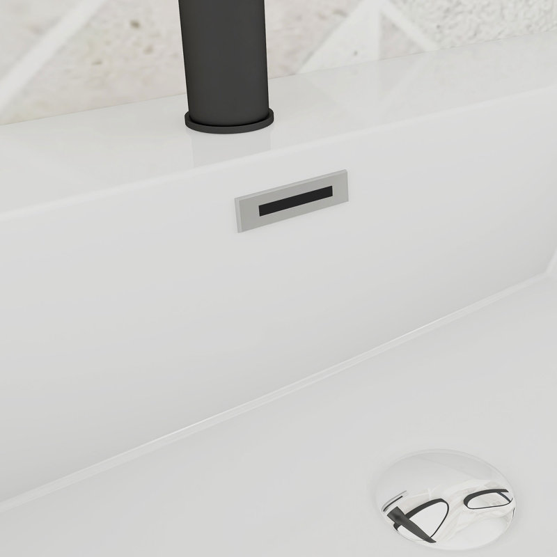 Meuble-lavabo mural avec lavabo l 59,06 po x P 19,69 po x H 22,44 po, Bois de frêne gris