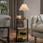 Ladonta Round End Table, 3-Tier Storage Shelves (Set of 2)-502789634-504605532-504605603