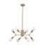 Lustre spoutnik moderne 8 lumières