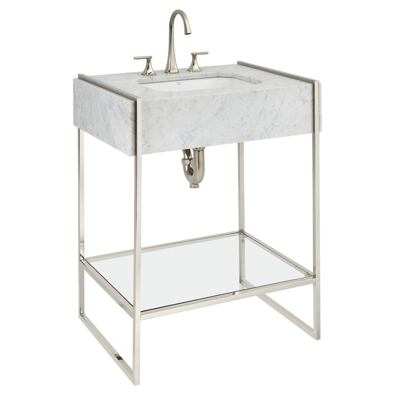 Belshire 30'' Console Frame, Platinum Nickel