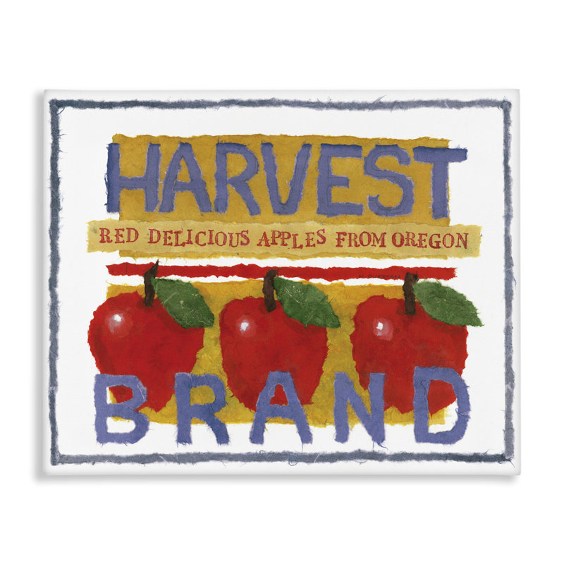 «Oregon Harvest Apples», art mural sur toile par Nancy Overton, H 30 po x l 40 po