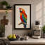 Scarlet Macaw Study Botanical - Wrapped Canvas-374762561-374762566