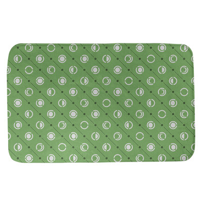 Tapis de bain géométrique antidérapant en microfibre Moon phases