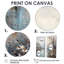 Hiver Paris, Tour Eiffel, ville charmante I - impressions d'art bleues sur toile-1585060407-1585060411-1585060404