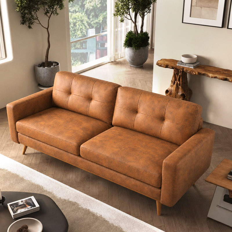 Canapé 65 po Air Leather, Brown