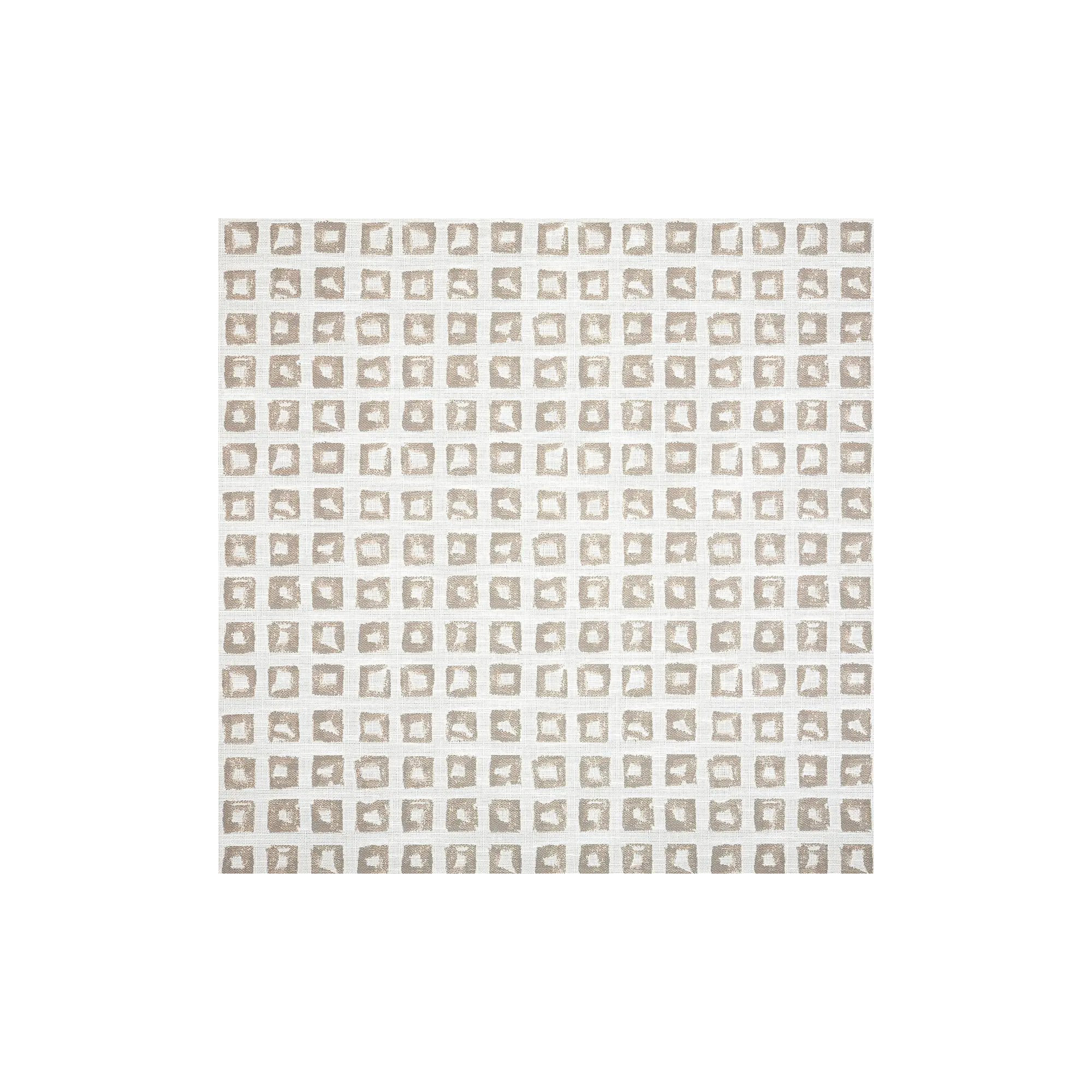 Indoor/Outdoor Sunbrella Geometric Poof, Tan