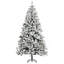 Arbre de Noël artificiel enneigé 7,5 pi avec branches réalistes, vert