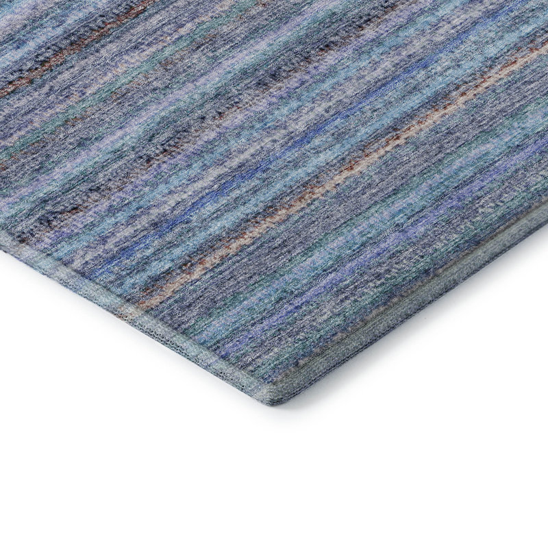 Premium Machine Washable Cerrito AMF598 Sky Rug, Rectangle 9' x 12'