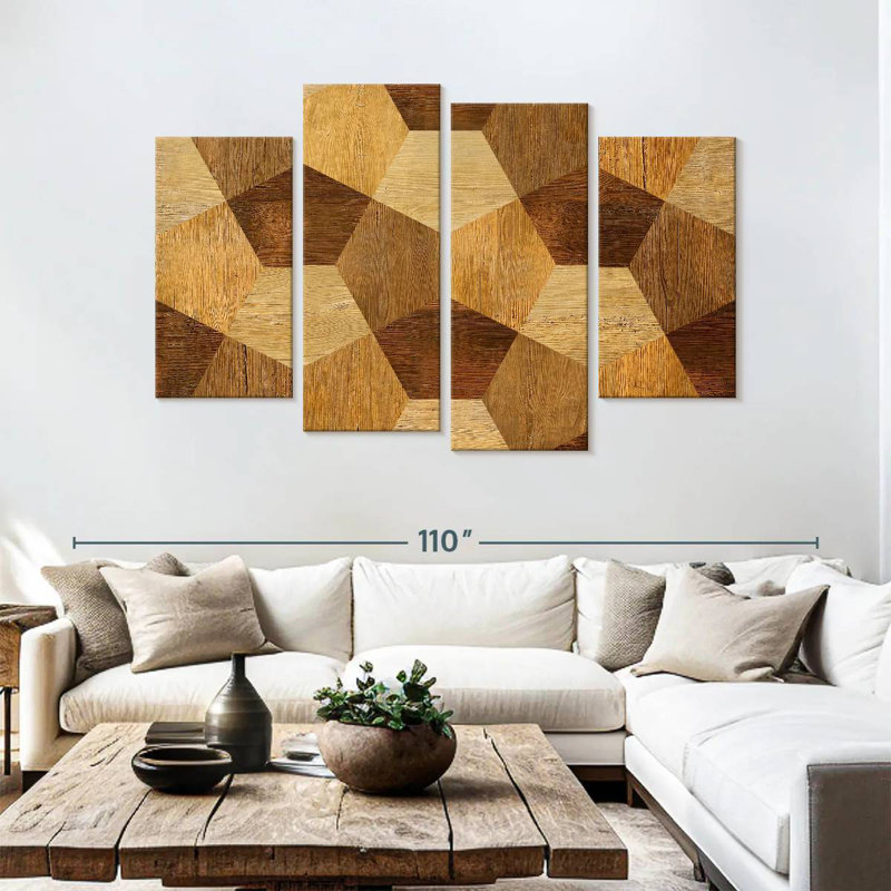 Décoration abstraite en bois