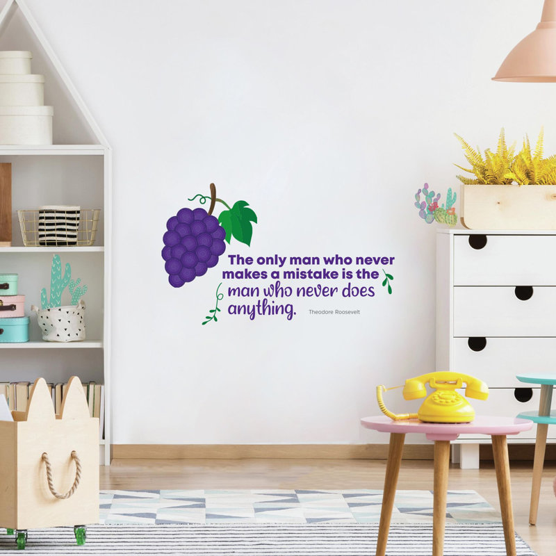 Adhésif décoratif en vinyle "does a erreur Grapes fruit", H 8 po x l 10 po