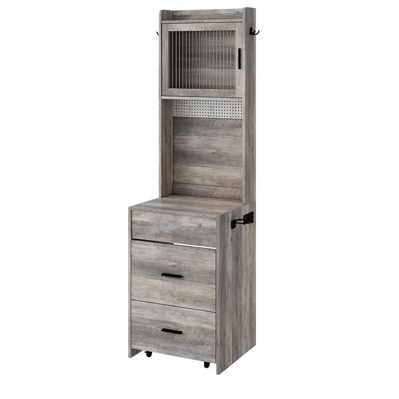 Petit bureau de coiffeuse avec miroir et lumières DEL, Noir, noir, noir, noir, Gris