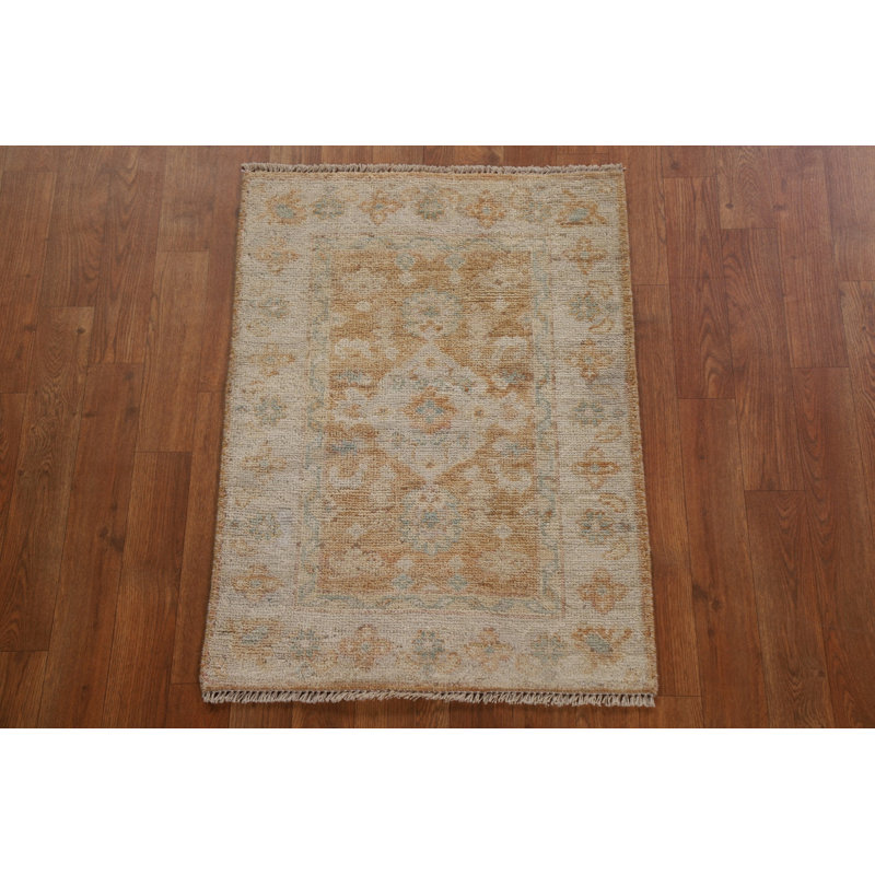 Tapis oriental en laine Oushak noué à la main 2 x 3